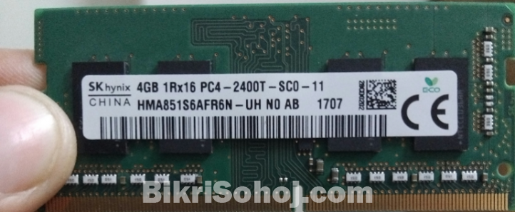 Sk hynix 4gb 2400mhz ddr4 laptop ram